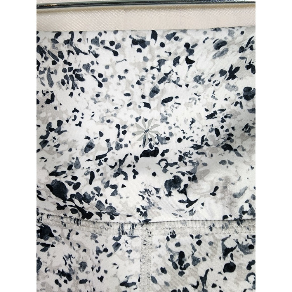 ATHLETA Womens L White Sandstone Salutation 7/8 Mesh Panel Crop Legging Yoga - Picture 5 of 9